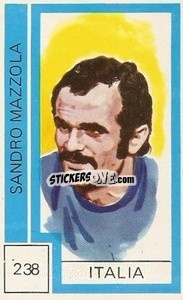 Sticker Sandro Mazzola - Campeonato Mundial de Futbol 1974
 n. 238 - Cromo Crom