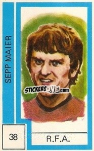Sticker Sepp Maier - Campeonato Mundial de Futbol 1974
 n. 38 - Cromo Crom