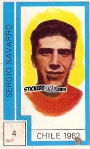 Sticker Sergio Navarro - Campeonato Mundial de Futbol 1974
 - Cromo Crom