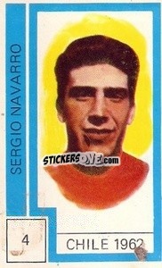 Sticker Sergio Navarro - Campeonato Mundial de Futbol 1974
 n. 4 - Cromo Crom
