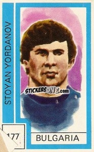 Cromo Stoyan Yordanov - Campeonato Mundial de Futbol 1974
 - Cromo Crom