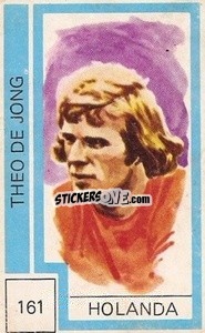 Sticker Theo De Jong - Campeonato Mundial de Futbol 1974
 n. 161 - Cromo Crom