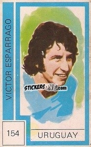 Cromo Victor Esparrago - Campeonato Mundial de Futbol 1974
 - Cromo Crom