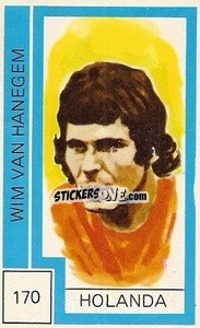 Sticker Wim Van Hanegem - Campeonato Mundial de Futbol 1974
 n. 170 - Cromo Crom