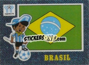 Sticker Brasil - Jean's Football WM 1978
 n. 8 - Panini
