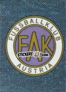 Sticker F.C. Austria - Jean's Football WM 1978
 - Panini