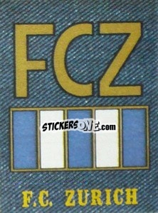 Sticker F.C. Zurich - Jean's Football WM 1978
 - Panini
