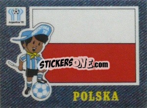 Sticker Polska - Jean's Football WM 1978
 n. 35 - Panini