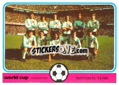 Sticker Argentina Team Photo - World Cup Football 1978
 n. 1 - Monty Gum