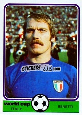 Sticker Benetti - World Cup Football 1978
 n. 118 - Monty Gum