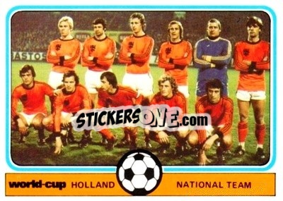 Cromo Holland Team Photo - World Cup Football 1978
 - Monty Gum