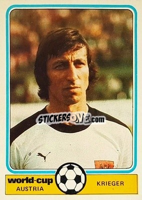 Sticker Krieger - World Cup Football 1978
 n. 25 - Monty Gum