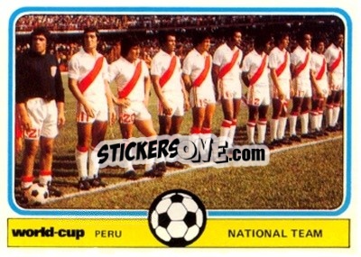 Sticker Peru Team Photo - World Cup Football 1978
 n. 144 - Monty Gum
