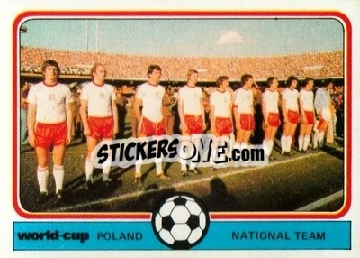 Sticker Poland Team Photo - World Cup Football 1978
 n. 157 - Monty Gum