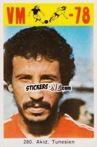 Sticker Akid - Fodbold Argentina 1978
 n. 280 - LIBERO VM

