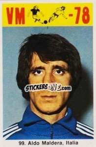 Sticker Aldo Maldera - Fodbold Argentina 1978
 - LIBERO VM
