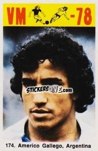 Sticker Americo Gallego - Fodbold Argentina 1978
 - LIBERO VM
