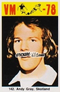 Figurina Andy Gray - Fodbold Argentina 1978
 - LIBERO VM
