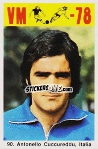 Sticker Antonello Cuccureddu - Fodbold Argentina 1978
 n. 90 - LIBERO VM
