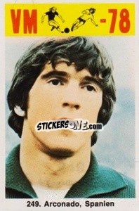 Sticker Arconado - Fodbold Argentina 1978
 n. 249 - LIBERO VM
