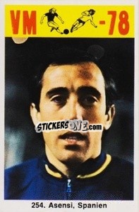 Sticker Asensi - Fodbold Argentina 1978
 - LIBERO VM
