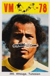 Sticker Attouga - Fodbold Argentina 1978
 n. 266 - LIBERO VM
