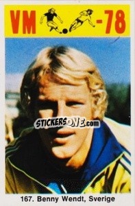 Sticker Benny Wendt - Fodbold Argentina 1978
 - LIBERO VM
