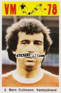 Sticker Bern Cullmann - Fodbold Argentina 1978
 - LIBERO VM
