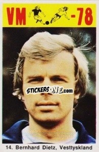 Figurina Bernhard Dietz - Fodbold Argentina 1978
 n. 14 - LIBERO VM
