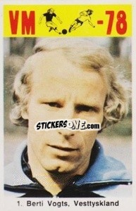 Sticker Berti Vogts - Fodbold Argentina 1978
 n. 1 - LIBERO VM
