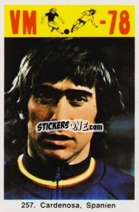 Sticker Cardenosa - Fodbold Argentina 1978
 - LIBERO VM
