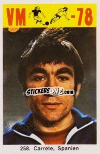 Cromo Carrete - Fodbold Argentina 1978
 n. 258 - LIBERO VM
