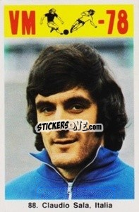 Sticker Claudio Sala - Fodbold Argentina 1978
 n. 88 - LIBERO VM
