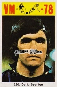 Cromo Dani - Fodbold Argentina 1978
 n. 260 - LIBERO VM
