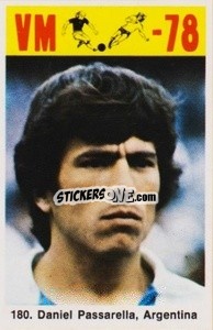 Sticker Daniel Passarella - Fodbold Argentina 1978
 - LIBERO VM
