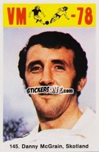 Sticker Danny McGrain - Fodbold Argentina 1978
 n. 145 - LIBERO VM
