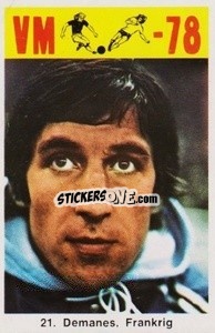 Cromo Demanes - Fodbold Argentina 1978
 n. 21 - LIBERO VM
