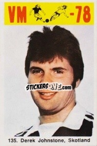 Sticker Derek Johnstone - Fodbold Argentina 1978
 - LIBERO VM
