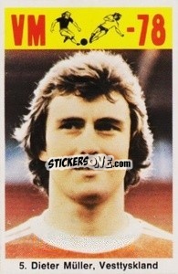 Sticker Dieter Müller - Fodbold Argentina 1978
 - LIBERO VM
