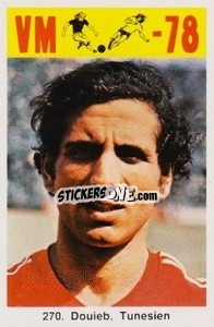 Sticker Douieb - Fodbold Argentina 1978
 n. 270 - LIBERO VM
