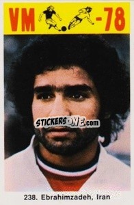 Sticker Ebrahimzadeh - Fodbold Argentina 1978
 - LIBERO VM
