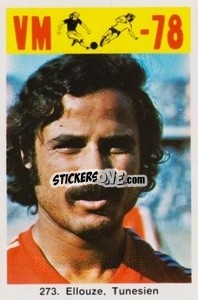 Sticker Ellouze - Fodbold Argentina 1978
 - LIBERO VM
