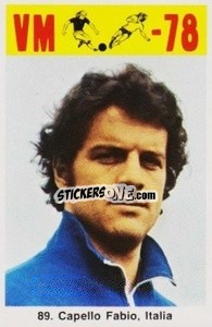 Sticker Fabio Capello - Fodbold Argentina 1978
 - LIBERO VM
