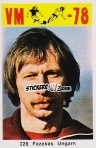 Sticker Fazekas - Fodbold Argentina 1978
 n. 228 - LIBERO VM
