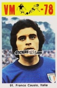 Sticker Franco Causio - Fodbold Argentina 1978
 n. 91 - LIBERO VM

