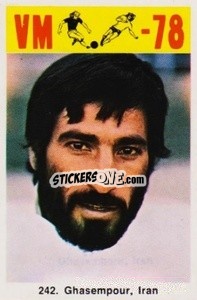 Sticker Ghasempour - Fodbold Argentina 1978
 n. 242 - LIBERO VM
