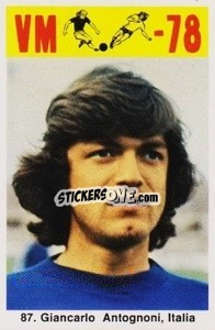 Sticker Giancarlo Antognoni - Fodbold Argentina 1978
 n. 87 - LIBERO VM

