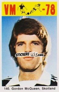 Sticker Gordon McQueen - Fodbold Argentina 1978
 - LIBERO VM
