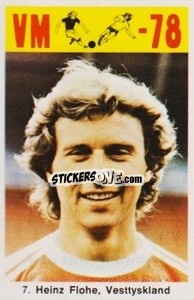 Sticker Heinz Flohe - Fodbold Argentina 1978
 n. 7 - LIBERO VM
