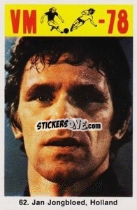 Sticker Jan Jongbloed - Fodbold Argentina 1978
 n. 62 - LIBERO VM
